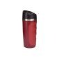 Emsa 507525 City Abs Red Brushed Stainless Steel Mug 0.36 L (Kitchen)