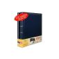 Set of 2 albums traditional jumbo 100 pages for 500 photos 10x15 - Blue