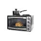 Andrew James - Mini Oven And Gril De Grande Capacity to 33 Litres - With 2 Electric plates - In Black - 2 Years Warranty