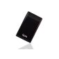 Portable External Hard Drive 120GB Bipra thin caliber with One Touch Backup software Black (Accessory)