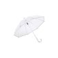 Aluminium stick umbrella - umbrella - transparent / silver (Sports Apparel)
