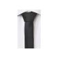 Narrow Tie from Fabio Farini in black 3cm Width (Clothing)