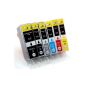 6x Canon CLI-526 Ink Cartridges is compatible with CHIP Multipack (PGI-525BK Black + CLI-526 black, gray, cyan, magenta, yellow) for printers Canon Pixma MG6150, MG6250, MG8150, MG8250 (Office Supplies)