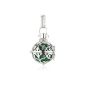 Engel Rufer Ladies pendant 925 sterling silver rhodium-plated M crafted diameter 20 mm green ER-04-M (jewelry)