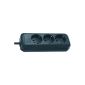 Brennenstuhl Eco-Line, 3 sockets without switch black, 1158620015 (tool)