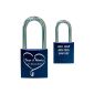 Love Castle blue high bracket with double-sided engraving
