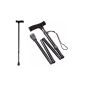 Cane cane cane aluminum Foldable Black 1 piece walking stick walker Tiga-Med canes crutches crutches