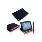 Caseflex for iPad Mini 2 Black PU Leather Case Cover Stand With Sleep / Wake Function and Micro Fibre Stylus (Wireless Phone Accessory)
