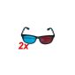 2x 3D glasses Red / Cyan - anaglyph (Electronics)