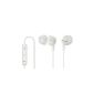 Sony DR-EX12iPW Earphones with integrated remote control for iPod / iPhone / iPad White (Electronics)