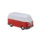 Moneybox 'Retro-Bus' (red), ceramics (household goods)