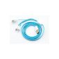 QUMOX 1M USB DATA cable multi-connector charger for iPhone 4 4S 5 5s June 6th most iPad 2 iPad 3 Mini Air Galaxy S3 S4 Note 2 Nexus 5 6 7 Blue (Electronics)