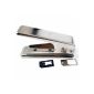 Nano Sim Cutter and adapter for Apple iPhone 5 iPad Mini / Silver (Wireless Phone Accessory)