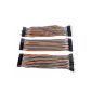 Foxnovo 20cm 3pcs as multicolor 40-pin male-female / male to male / female to Female Breadboard jumper son ribbon cables Breadboard jumper wire (Baby Care)