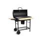 BBQ02 BBQ Charcoal Smoker Grill demurrage Grill Barbecue XXL incl. Warming rack, carbon tank, thermometer