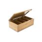 Relax Days 10018875 bamboo tea box 4 compartments with cover high quality and of course (household goods)