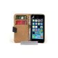 Caseflex genuine Leather Wallet for iPhone5S Black (Wireless Phone Accessory)