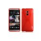 Cadorabo ®!  X TPU Silicone Case for HTC ONE MAX in red (Electronics)
