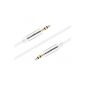 Sentivus (SE AU001-050) Premium Audio jack cable (AUX cable) - 0.50 m (2 x 3.5mm plug) white (accessory)