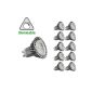 LE 4W MR16 GU10 dimmable LED lamps replace 35W halogen lamps, 210lm, warm white, 3000K, 45 ° beam angle, LED bulbs, LED Spotlight, LED Bulb, 10 Pack