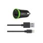 Belkin automotive quick charger (2100 mA, incl. 1.2 m charging / sync cable Lightning) for iPhone 5 / 5s / 5c, iPhone 6, iPhone 6 Plus, iPad mini, iPad Retina and iPod Touch 5G black (Electronics)