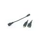 SainSmart Micro USB Host Mode Adapter Cable (OTG cable) for Samsung Galaxy S2 i9100 i9101, MOTO XOOM, Nokia N810 / N900, Toshiba TG01, Archos G9 (Electronics)