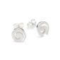 Brushed Vinani Ladies Earrings Spiral Sterling silver 925 earrings OSP (jewelry)
