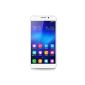 6 Honor Smartphone Unlocked 4G Cat 6 (Display: 5-inch Full HD - 16 GB - SIM Single - Android 4.4 KitKat) White (Cordless Phone)