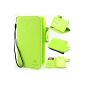 ivencase wallet Flip PU Leather Case Cover Case Cover Skin Hard Cover Case for LG G2 Green (Electronics)