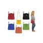 OBC ital. Real Leather Shoulder Bag Bag City Bag CrossOver Bag 23x20x8 cm (WxHxD) (Textiles)