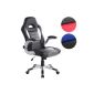 Office Chair - gray / black - leatherette - Adjustable - Tilt - VARIOUS COLORS