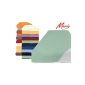 Elastane jersey fitted sheet - Marie - 97% cotton and 3% spandex - with a ridge height of approximately 35-40 cm - available in 35 selected colors and 5 different sizes, 180-200 x 200-220 cm, tundra