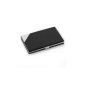 VivReal Case Business Card Holder Credit ticket Mirror With Black PU (Office Supplies)