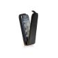 Wicked Chili Premium Real Leather Flip Case Cover for Samsung Galaxy S3 mini / i8190 (black / black, camera & loudspeaker recess) (Accessories)
