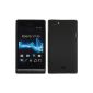 Hard Case for Sony Xperia miro - rubberized black - Cover PhoneNatic ​​Cover + Protector (Electronics)