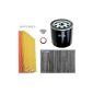 Inspection Package SET A 1x 1x Air Filter Cabin air filters (pollen filter) with activated carbon filter 1x oil 1x oil drain plug 1x sealing ring for oil drain plug