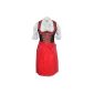 Alpine fairytale 3tlg.  Dirndl-Set - costume dress, blouse, skirt, Gr.  36-52, black and red - ALM324 (Textiles)