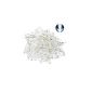 Eastlion 100x 5mm LED White water clear diodes LEDs around new