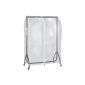 Transparent cover for Clothes stands - 122 cm - Center zipper for easy access - High quality - Protection against dust and moths (Luggage)