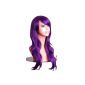 Show Hand-119® Ladies Fashion Purple / Purple Wig Long Hair Art Hair Curly wave Sexy Party / Costume Full Wig / Wigs Cosplay how real hair!  (Personal Care)