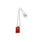 Necklace with national flags trailers Turkey or Italy on a ball chain