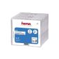 Hama CD-double hull box in the super-slim design for 50 CDs / DVDs / Blu-rays, 25-pack transparent (Accessories)