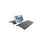 Is lightweight and compact keyboard for the iPad Air, which also enables more comfortable 10-finger-writing and as a stand