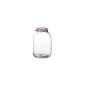 Wire clip glass 5 liters, with white rubber ring and glass lid (household goods)