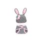 EOZY 1 set Grey Rabbit Baby Animals Knitted Photography attire 3-12 month (Textiles)