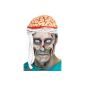 Brain with bandage wig Halloween wig wig brain blood Halloween Horror headband (Textiles)