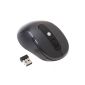 Andoer Wireless Mouse wheel and 3 buttons with adjustable sensitivity laptop, notebook, PC with operating system Windows 2000 / Me / XP / Vista / Win 7 2.4 GHz - Black (Personal Computers)