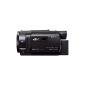 Sony FDR AXP33 compact 4K camcorder (4K shots to 100Mbps, XAVC S format, 10x opt. Zoom, 20x Clear Image Zoom, Viewfinder electro. High resolution, WiFi, NFC function with multi-camera control, live streaming function, infrared photography with NightShot function) (Electronics)