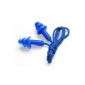 5 x Earplugs Hearing Protection Flexible Security - Blue (Electronics)