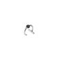 FKKR0003 / Fake Piercing clamp ball ring 1.2 x 8 mm surgical steel with titanium ball (Misc.)